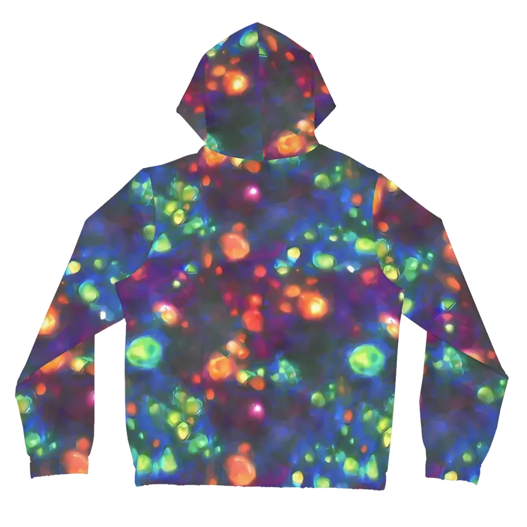 Chromatic Embers on Women's Full-Zip Hoodie — Back