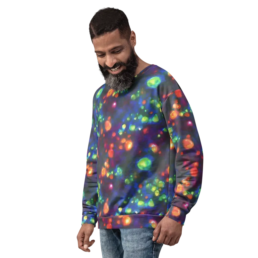 Chromatic Embers on Sweatshirt — Left Front