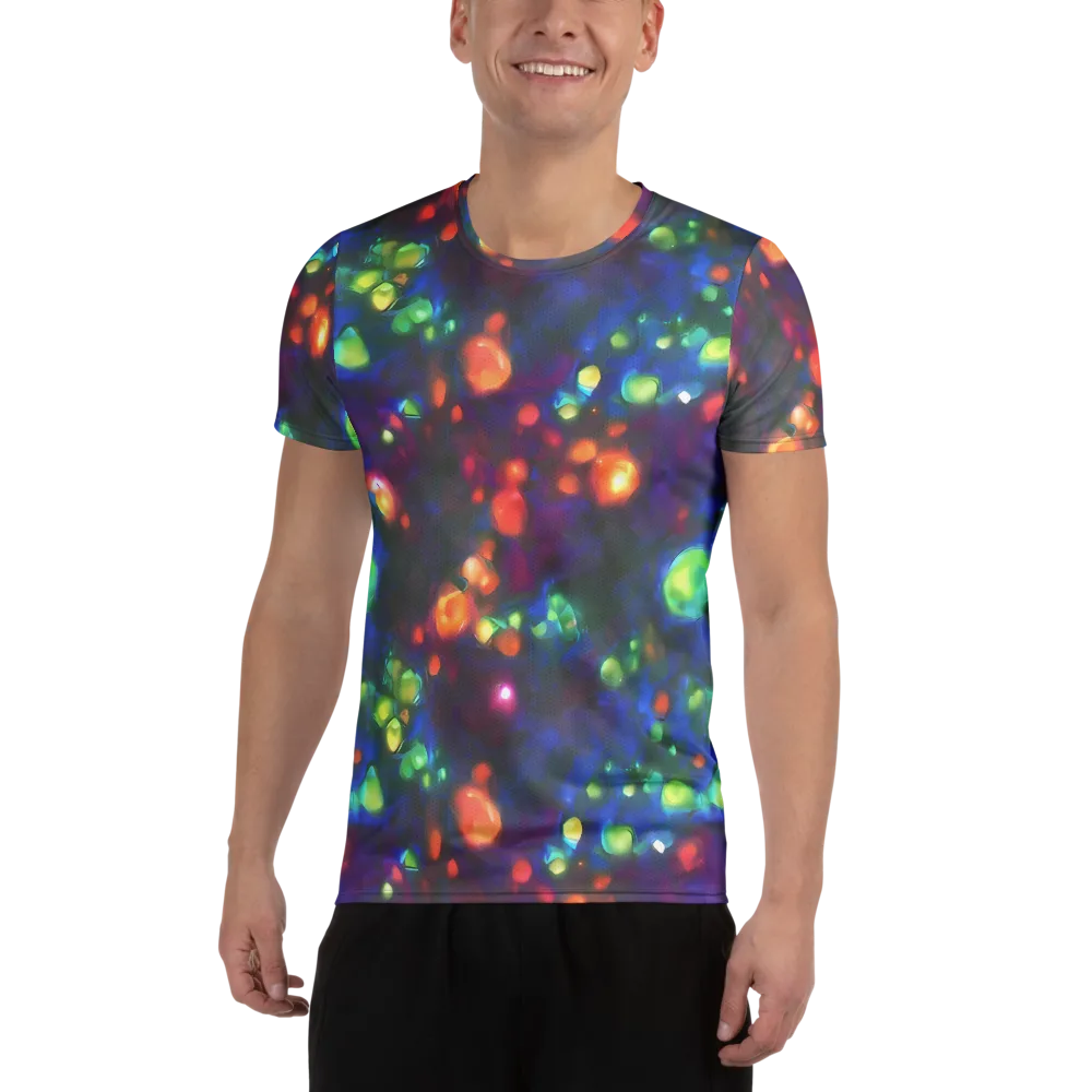 Chromatic Embers on Men's Athletic T-Shirt — Front