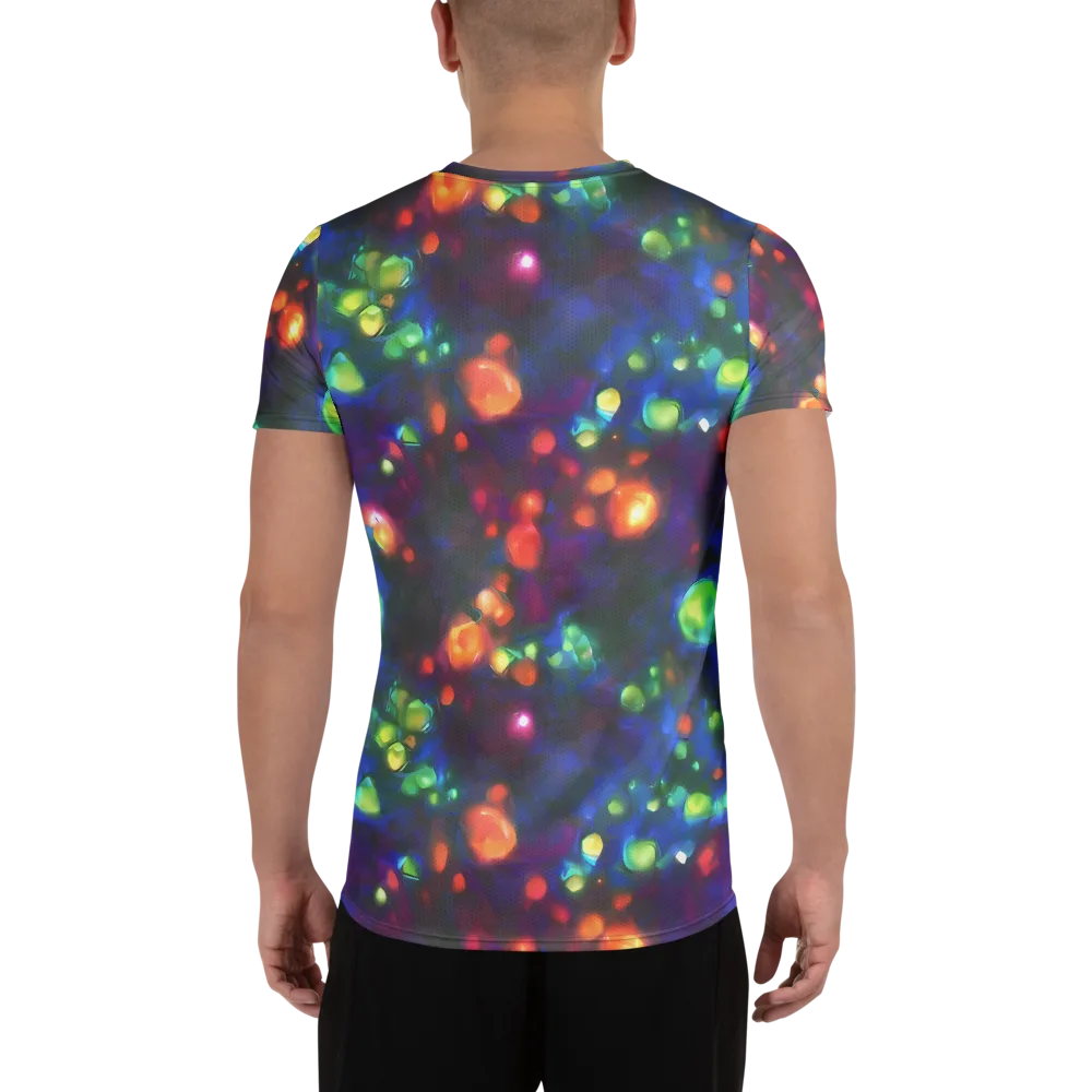 Chromatic Embers on Men's Athletic T-Shirt — Back