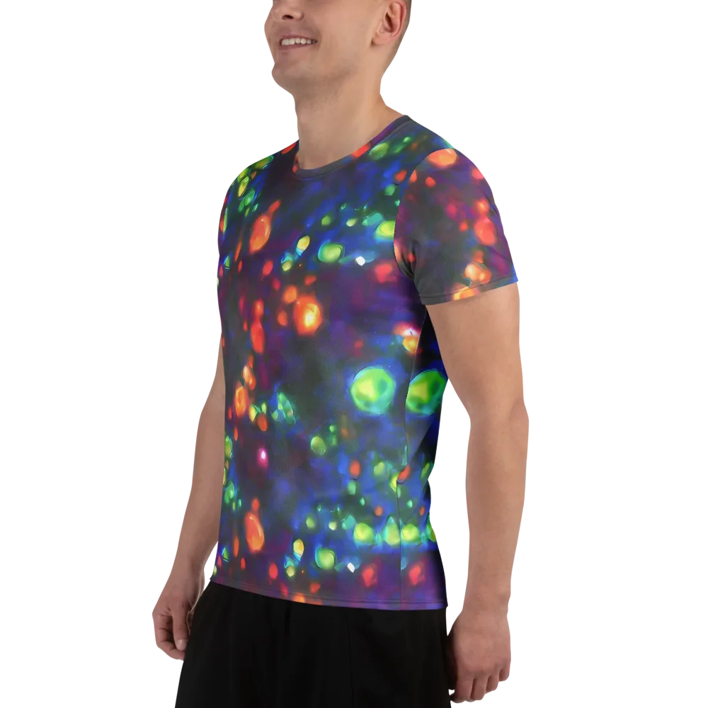 Chromatic Embers on Men's Athletic T-Shirt — Left