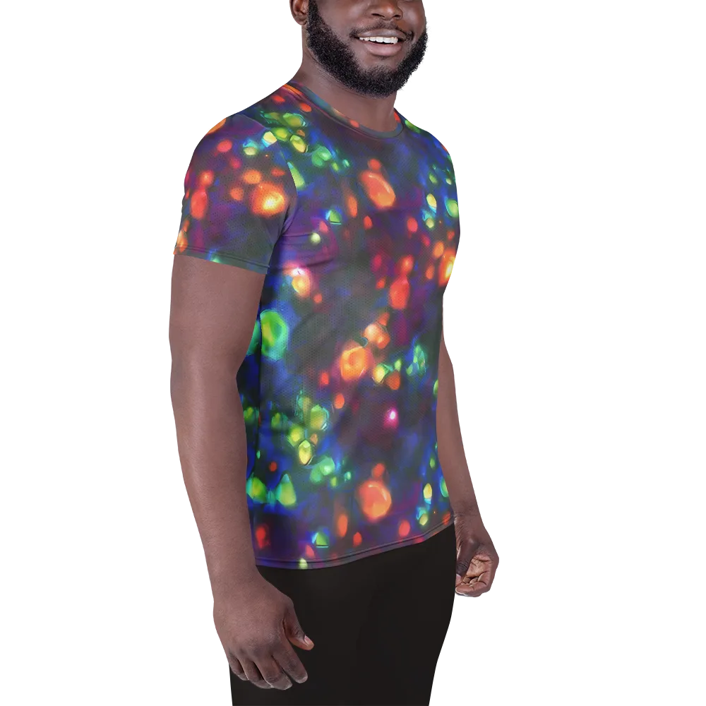 Chromatic Embers on Men's Athletic T-Shirt — Right