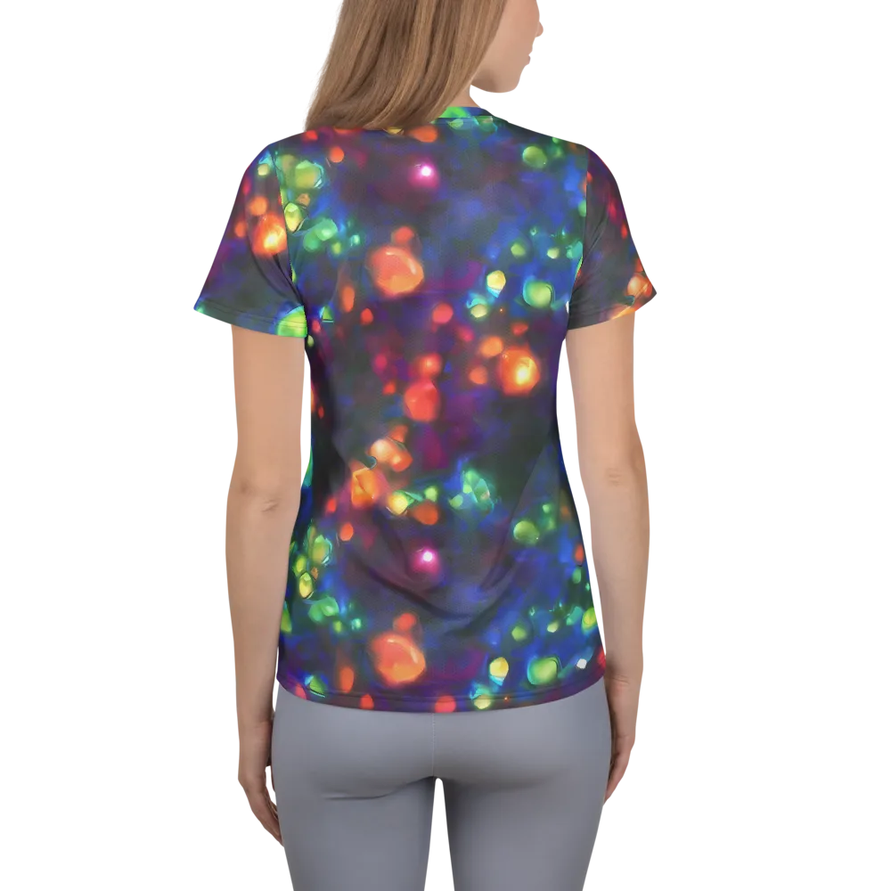 Chromatic Embers on Women's Athletic T-Shirt — Back