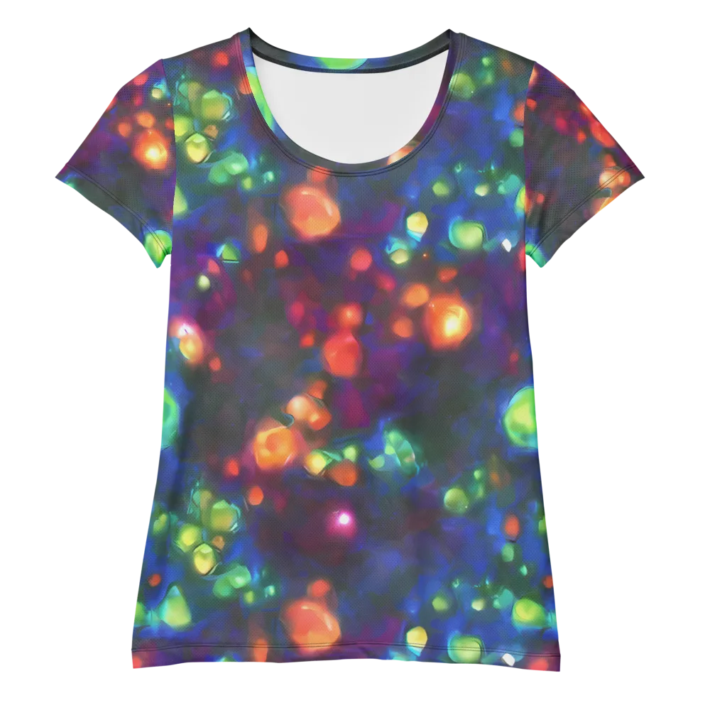 Chromatic Embers on Women's Athletic T-Shirt — Front