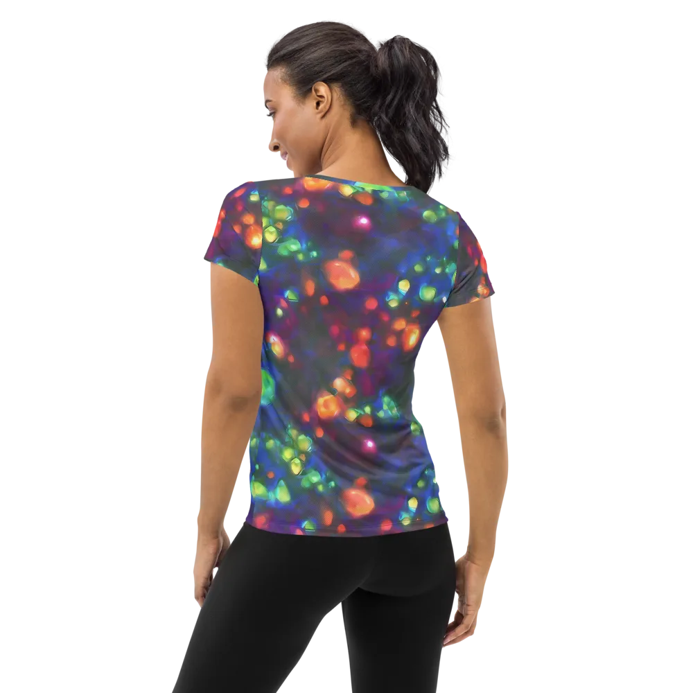 Chromatic Embers on Women's Athletic T-Shirt — Back