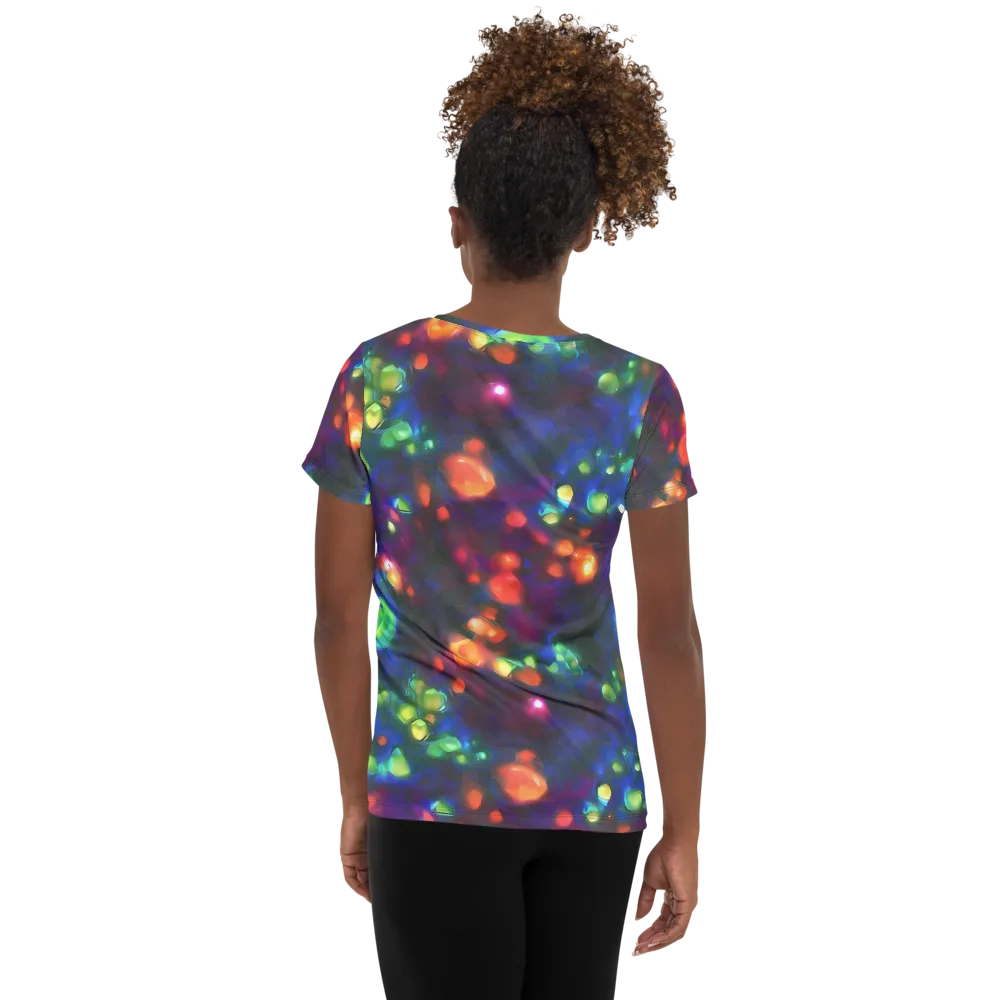 Chromatic Embers on Women's Athletic T-Shirt — Back