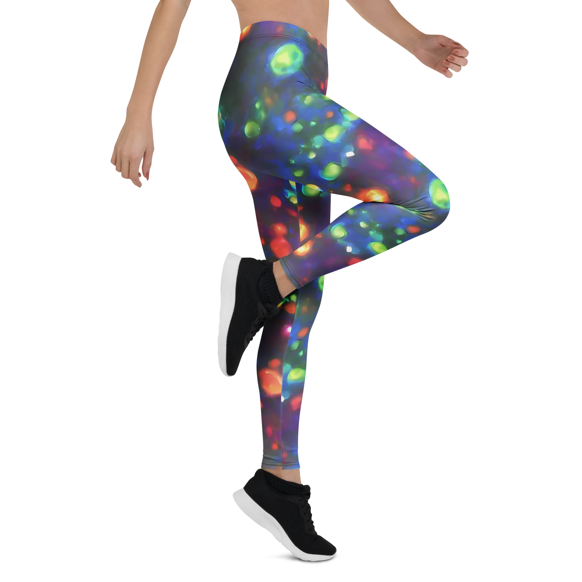 Chromatic Embers on Leggings — Right