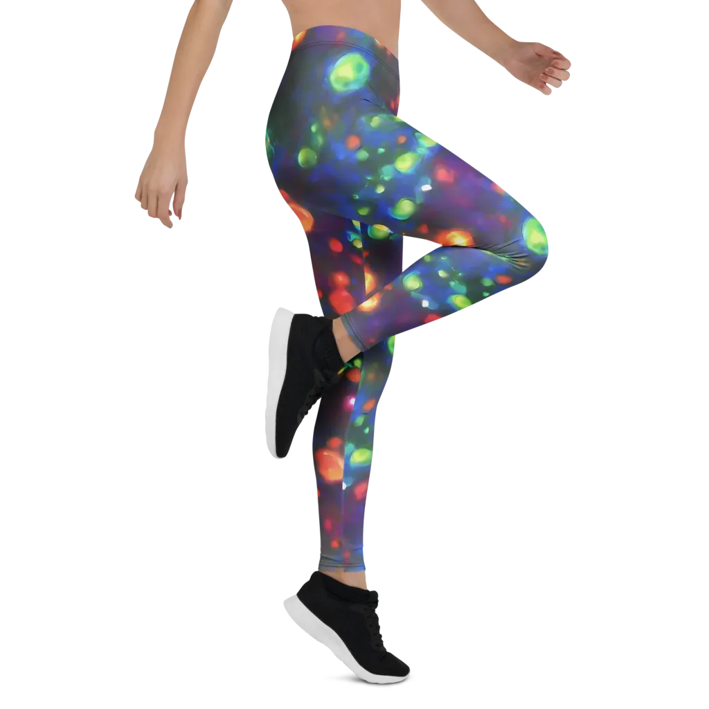 Chromatic Embers on Leggings — Right