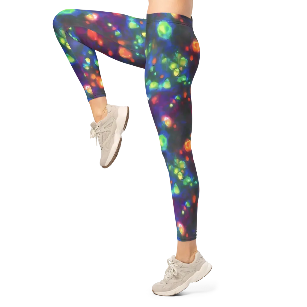 Chromatic Embers on Leggings — Left