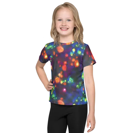 Chromatic Embers on a Kids Crew Neck T-Shirt