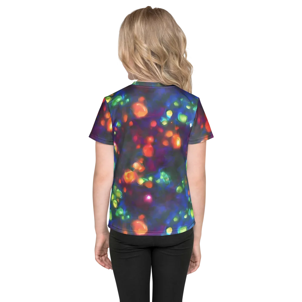 Chromatic Embers on Kids Crew Neck T-Shirt — Back