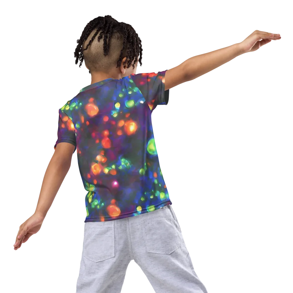 Chromatic Embers on Kids Crew Neck T-Shirt — Back