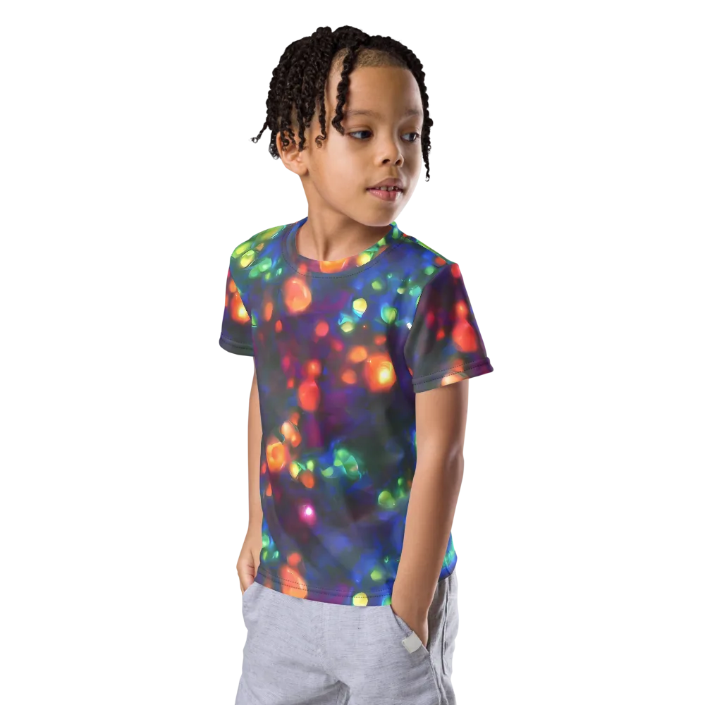 Chromatic Embers on Kids Crew Neck T-Shirt — Left Front