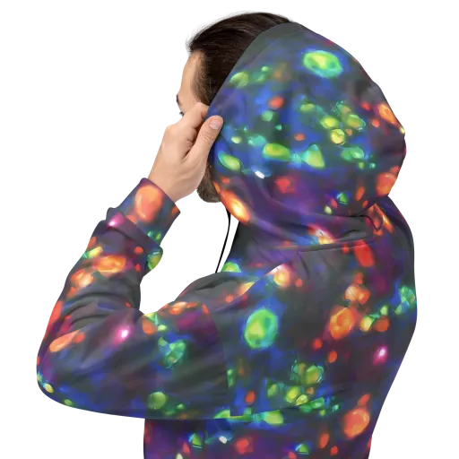 Chromatic Embers on a Hoodie