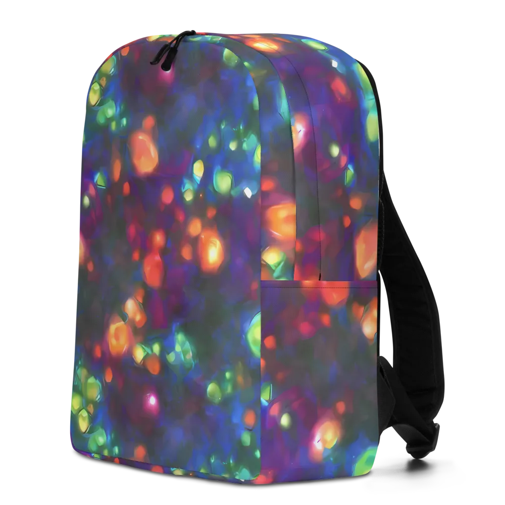 Chromatic Embers on Minimalist Backpack — Left