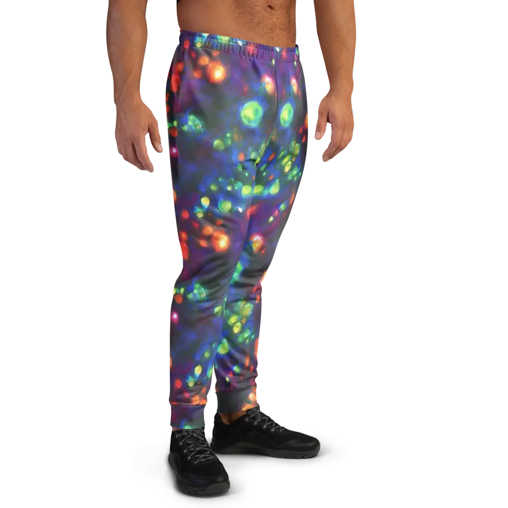 Chromatic Embers on Men's Joggers — Right