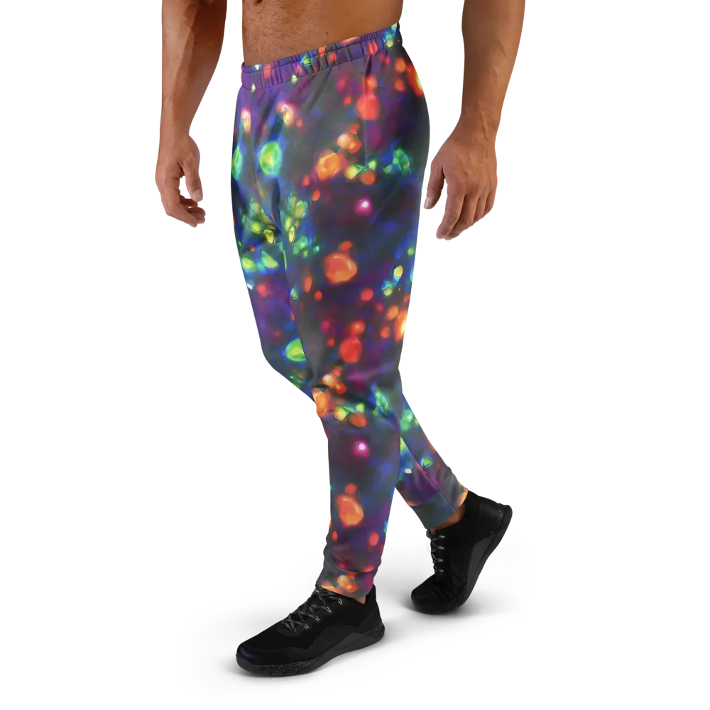 Chromatic Embers on Men's Joggers — Left