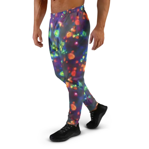Chromatic Embers on a Men's Joggers