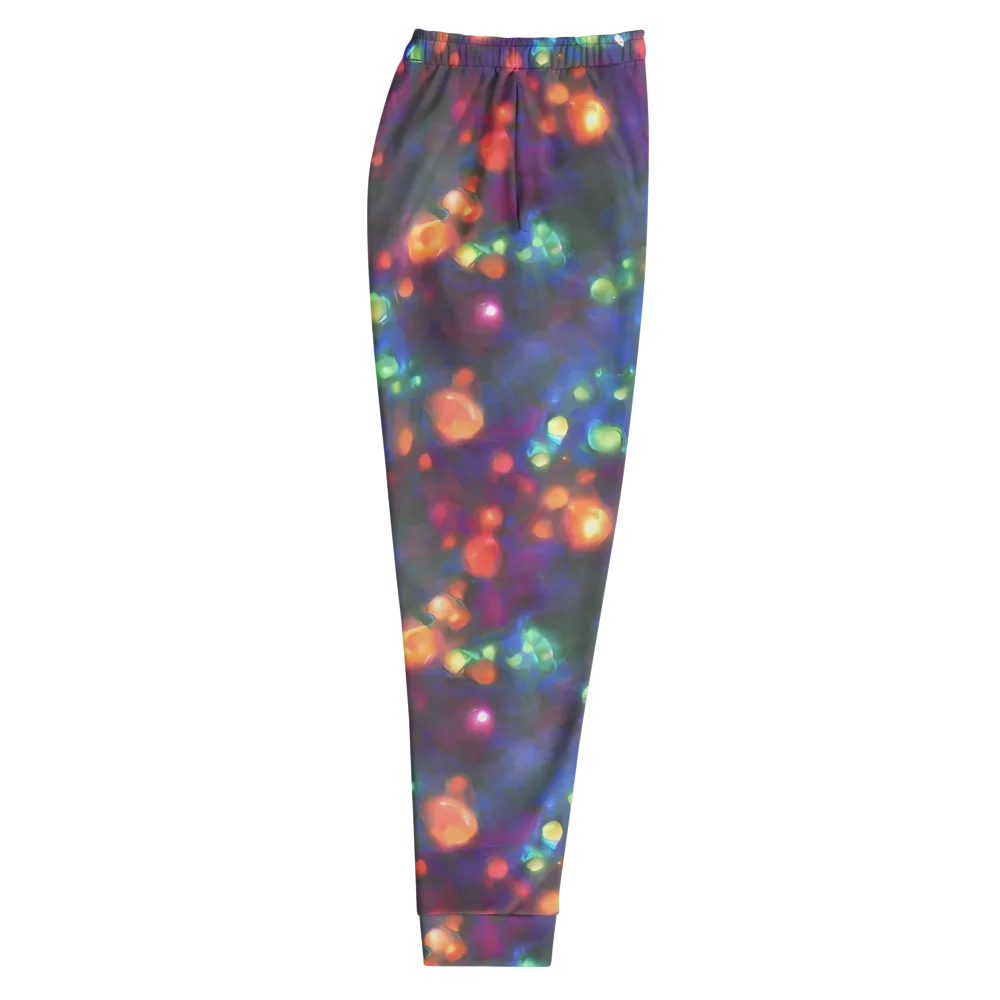 Chromatic Embers on Men's Joggers — Right