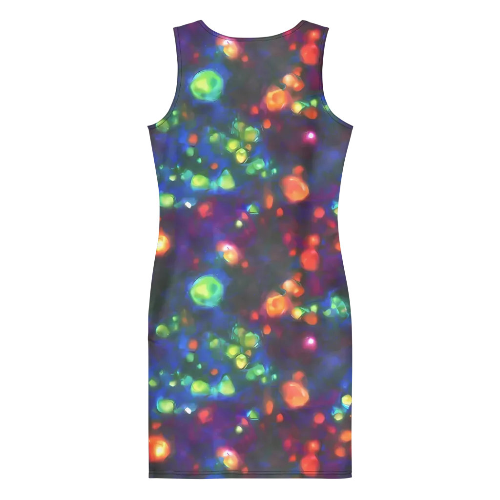 Chromatic Embers on Bodycon Dress — Back