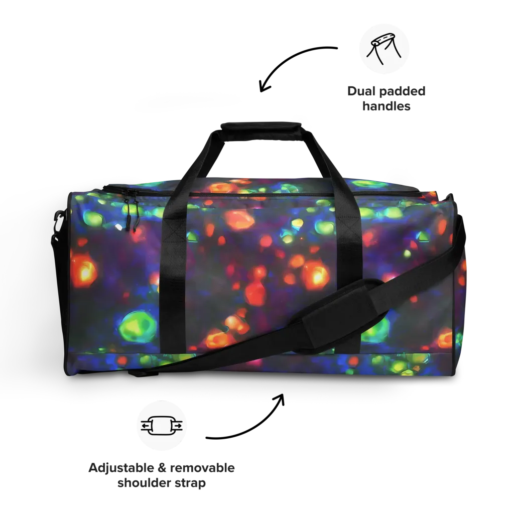 Chromatic Embers on Duffle Bag — Front
