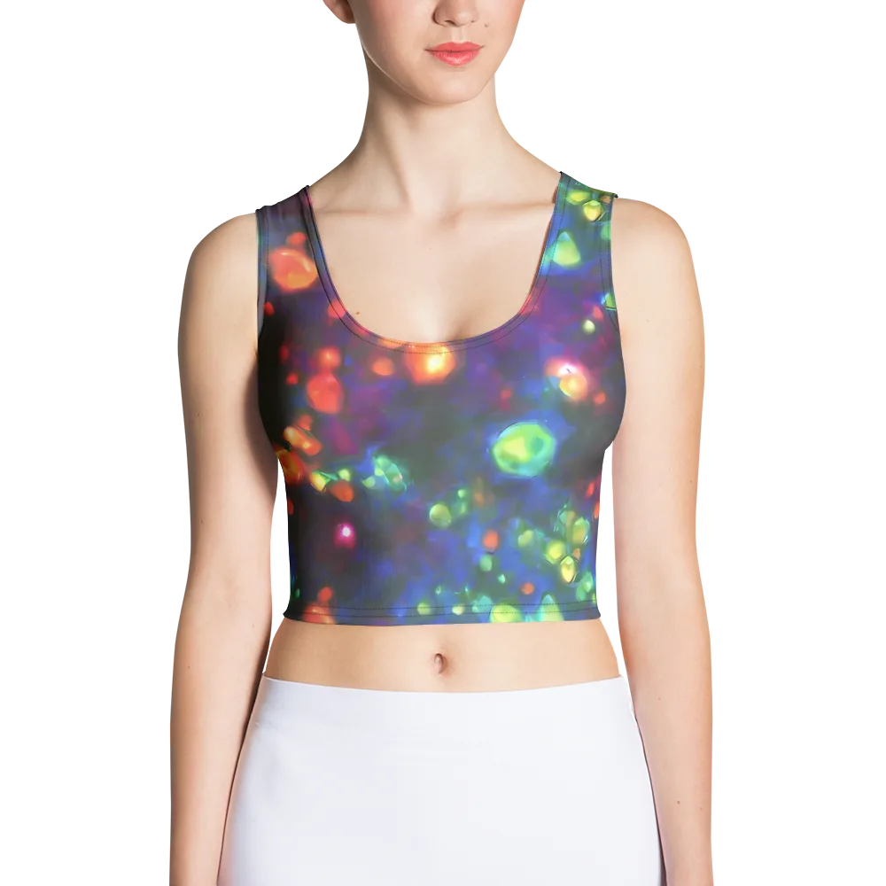 Chromatic Embers on Crop Top — Front