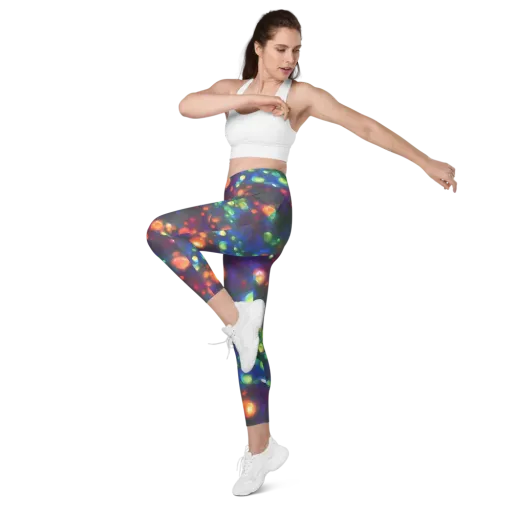 Chromatic Embers on a Leggings with Pockets