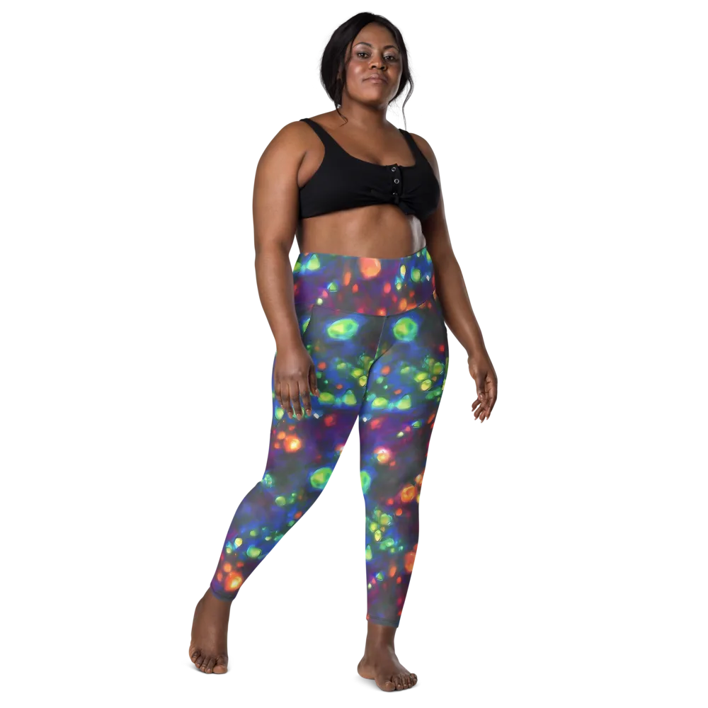 Chromatic Embers on Leggings with Pockets — Front