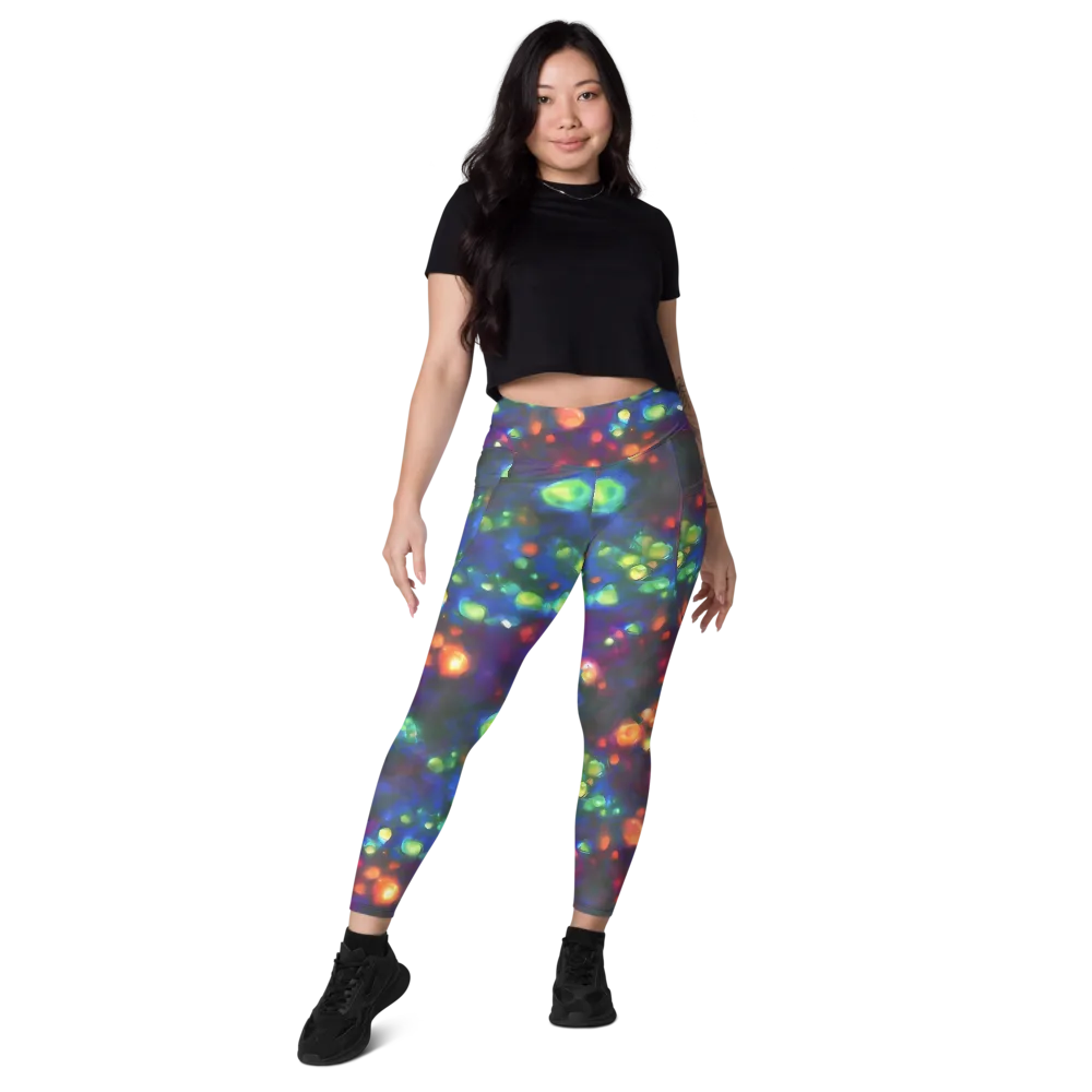 Chromatic Embers on Leggings with Pockets — Front
