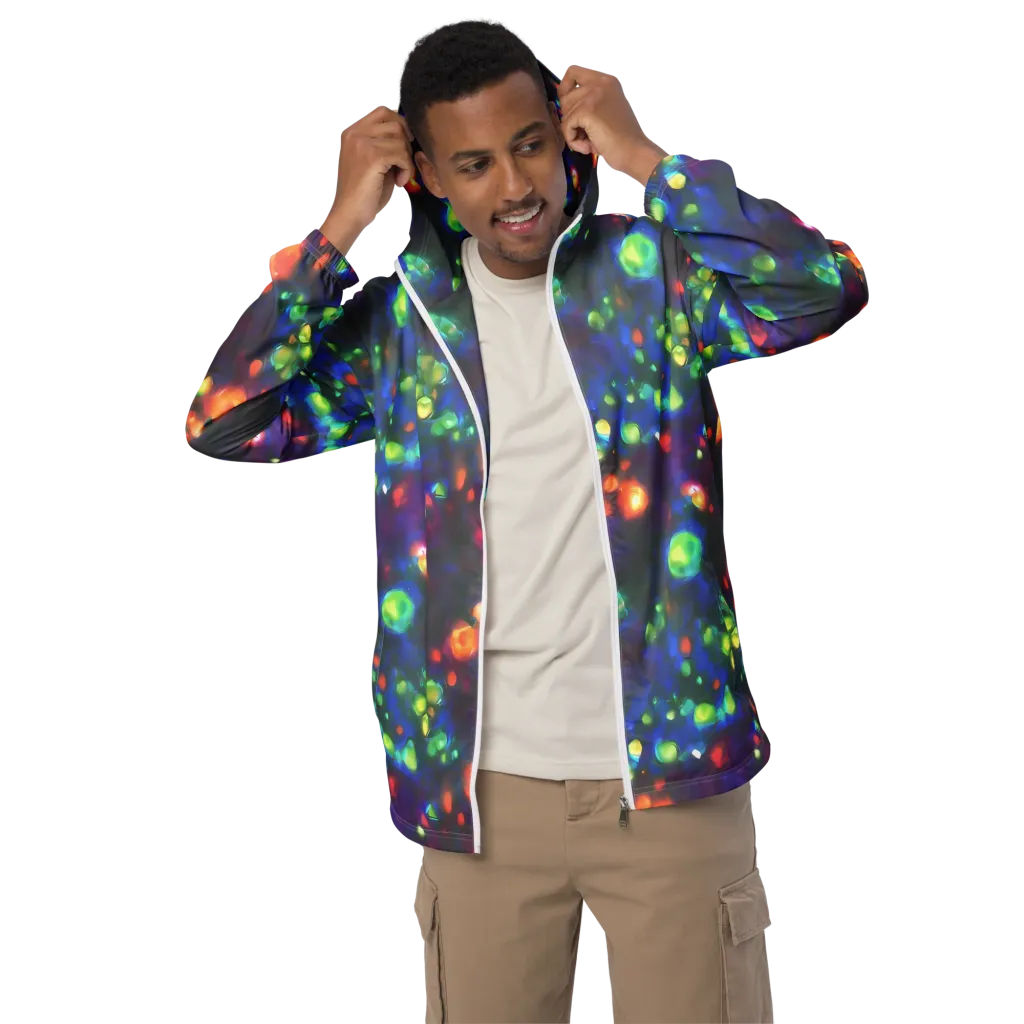 Chromatic Embers on Men's Windbreaker — Front