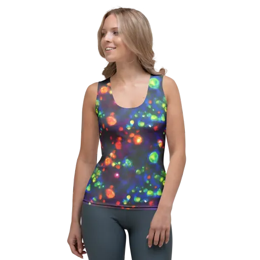 Chromatic Embers on a Women's Tank Top