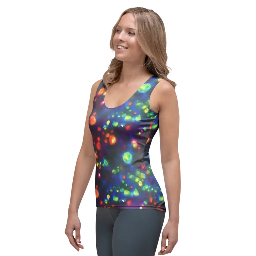 Chromatic Embers on Women's Tank Top — Left Front