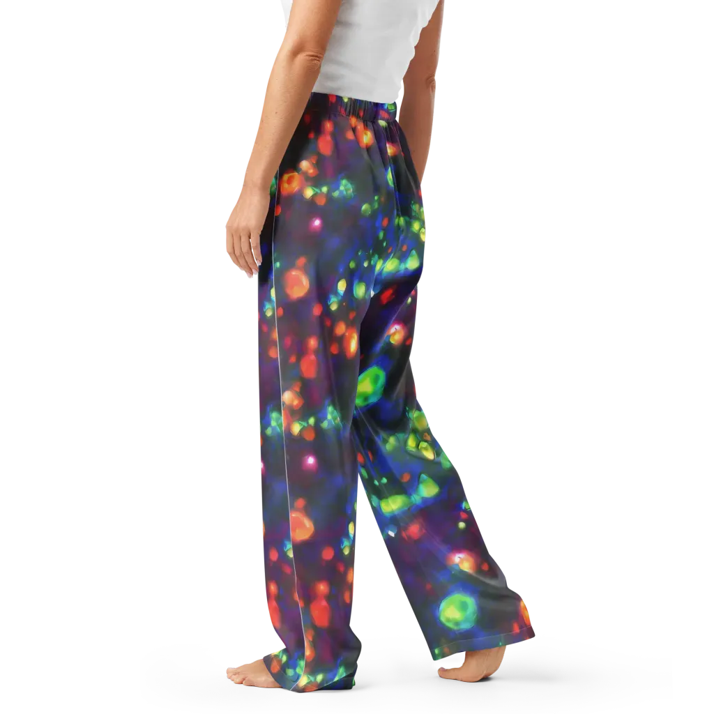 Chromatic Embers on Women's Pajama Pants — Left