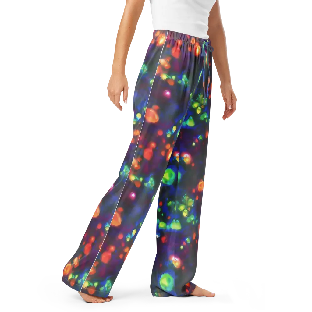 Chromatic Embers on Women's Pajama Pants — Right Front