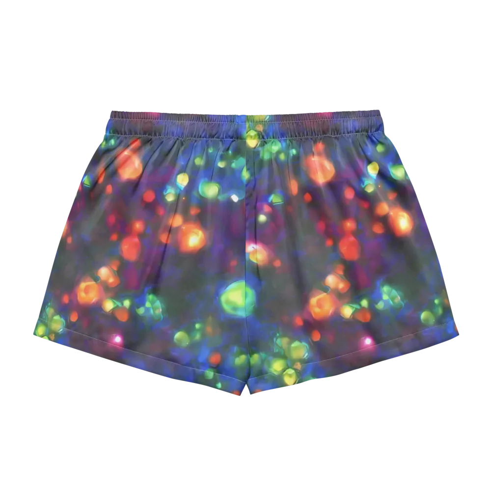 Chromatic Embers on Women's Pajama Shorts — Back