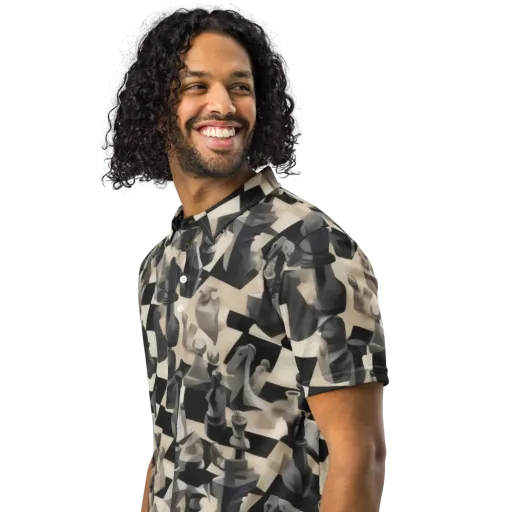 Checkmate Nocturne on Men's Slim Fit Polo Shirt