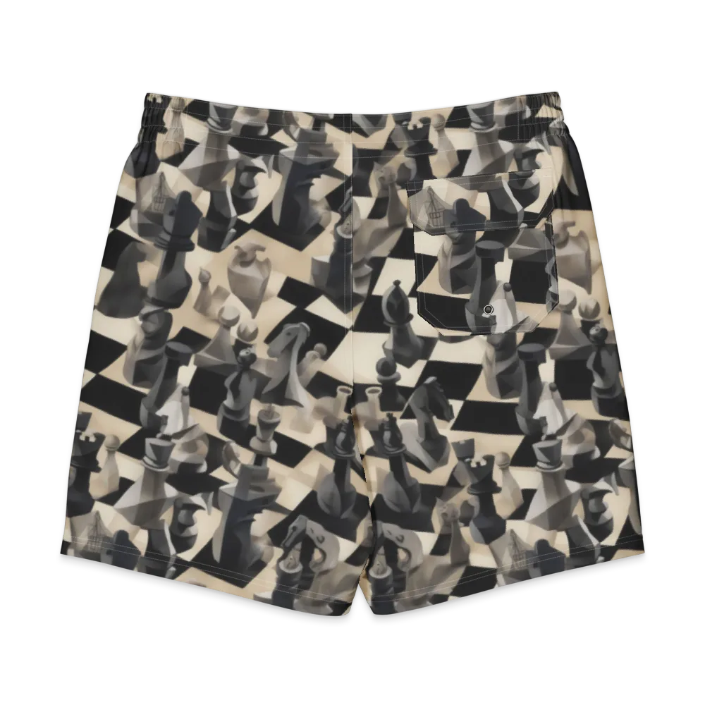Checkmate Nocturne on Men's Board Shorts — Back