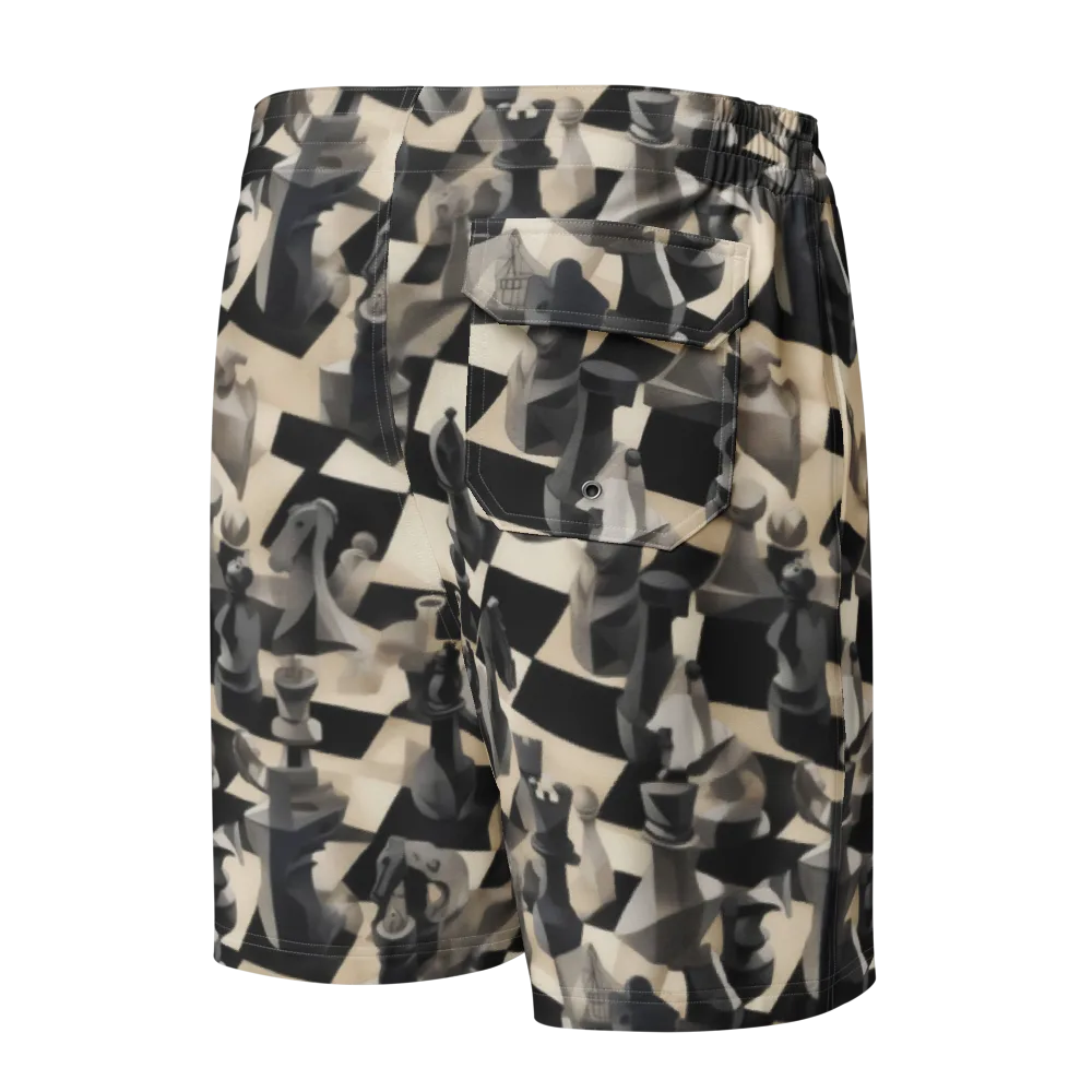 Checkmate Nocturne on Men's Board Shorts — Back