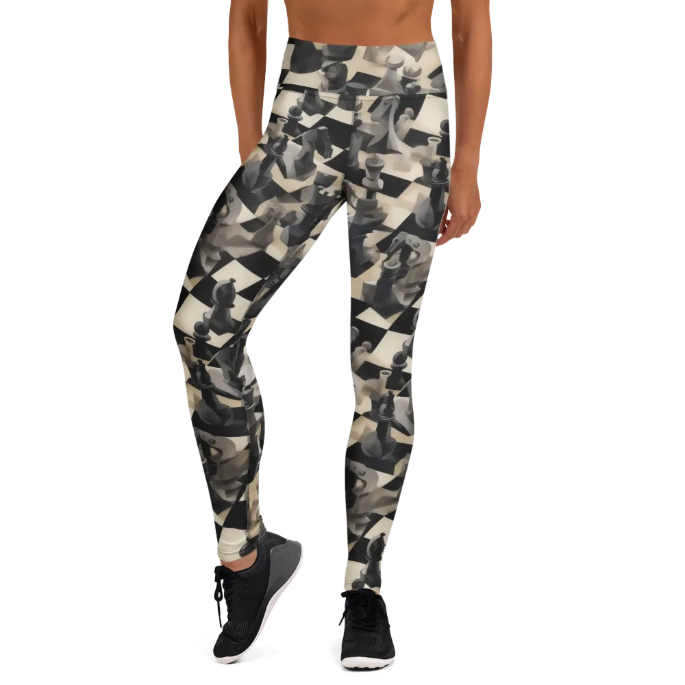 Checkmate Nocturne on Yoga Leggings — Front
