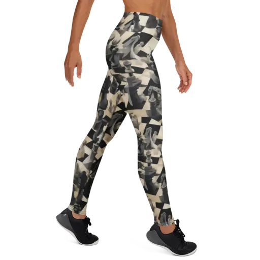 Checkmate Nocturne on a Yoga Leggings