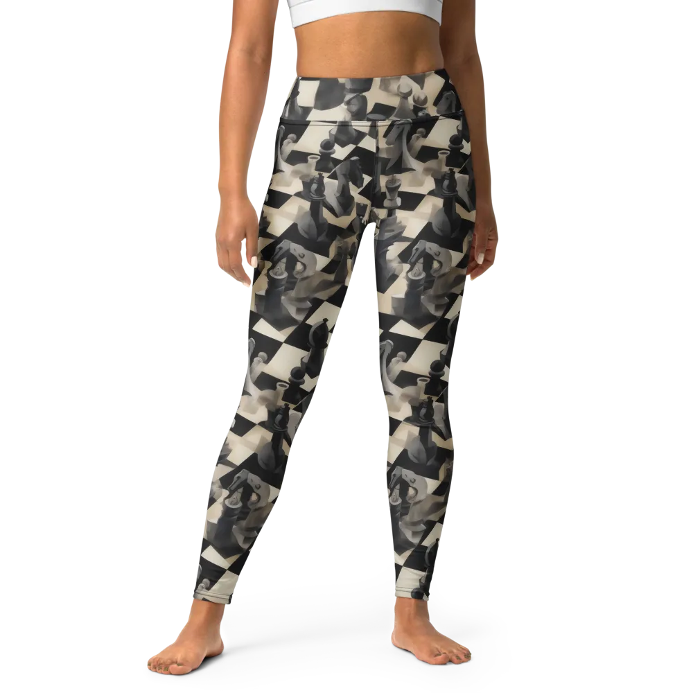 Checkmate Nocturne on Yoga Leggings — Front