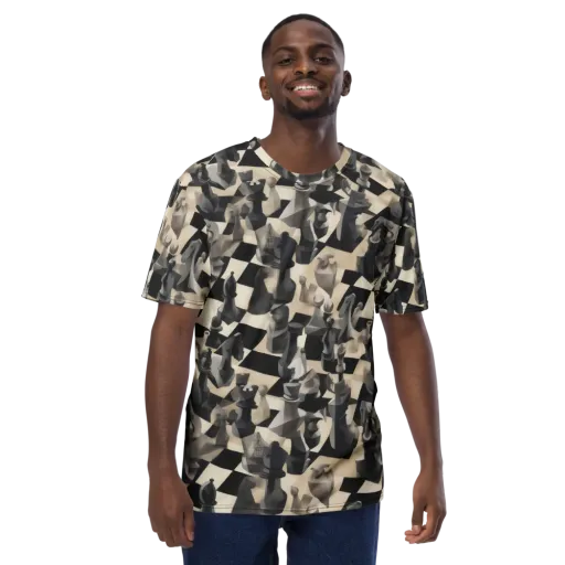 Checkmate Nocturne on a Men's Crew Neck T-Shirt