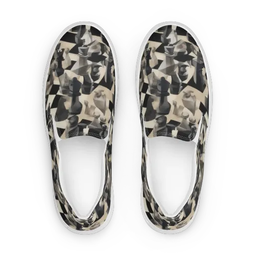 Checkmate Nocturne on a Women's Slip-On Canvas Shoes