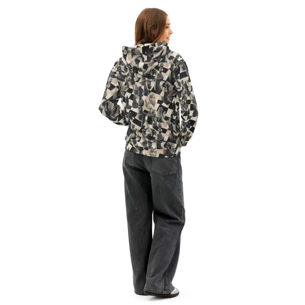 Checkmate Nocturne on Cotton Hoodie — Back