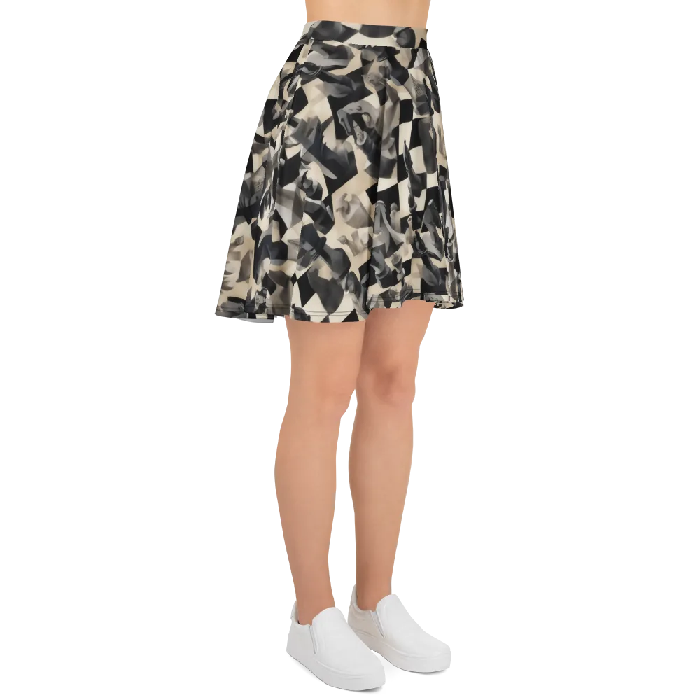 Checkmate Nocturne on Skater Skirt — Right
