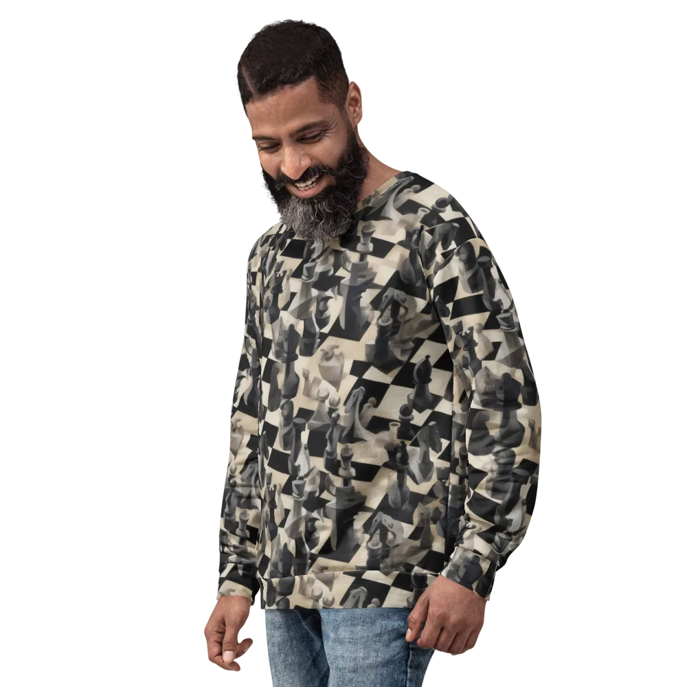 Checkmate Nocturne on Sweatshirt — Left Front