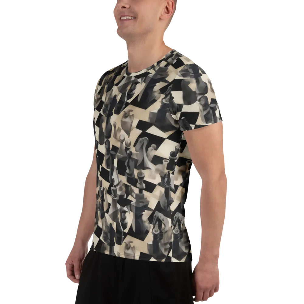 Checkmate Nocturne on Men's Athletic T-Shirt — Left