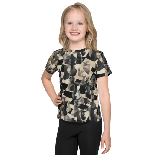 Checkmate Nocturne on a Kids Crew Neck T-Shirt
