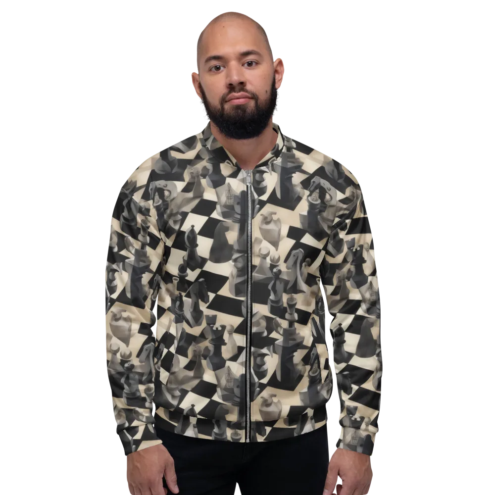 Checkmate Nocturne on Bomber Jacket — Front