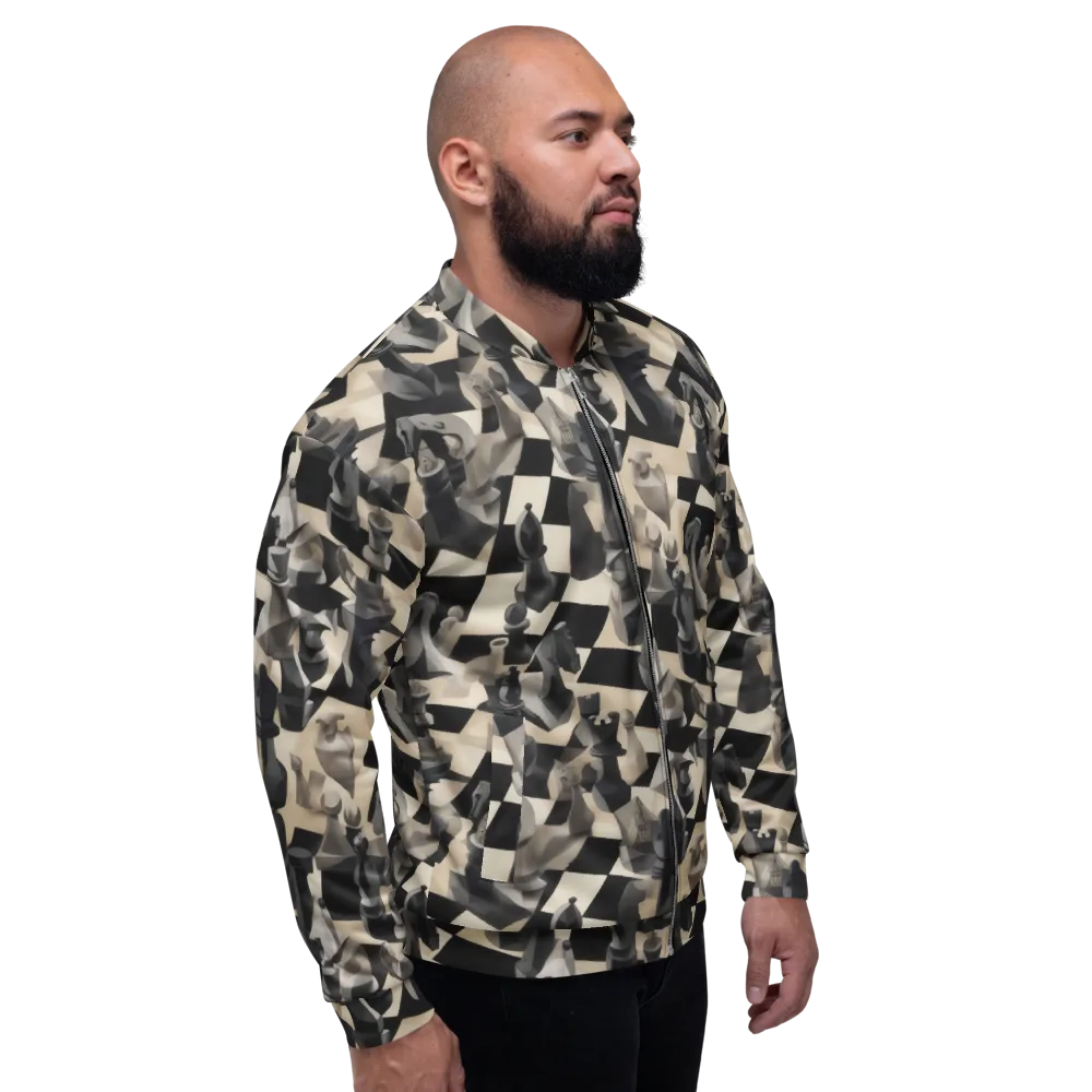 Checkmate Nocturne on Bomber Jacket — Right
